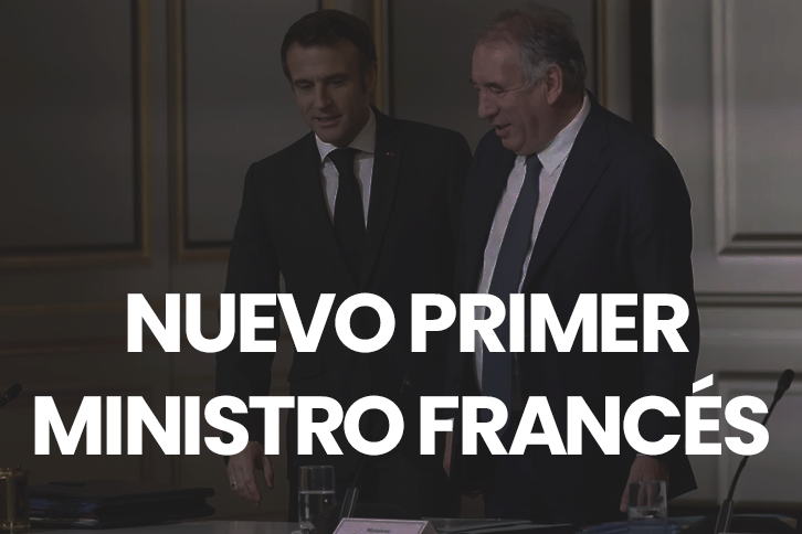 Macron nombra al centrista Bayrou como primer ministro de Francia para intentar calmar las aguas y poner fin a la crisis política.